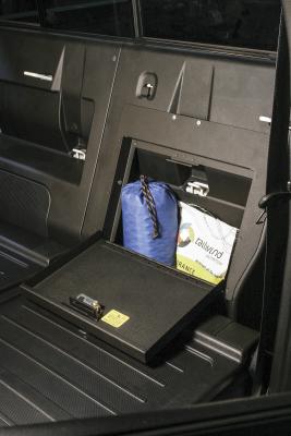 Rear Cubby Cover 05-22 Tacoma Crew Cab Black Tuffy Security Products
