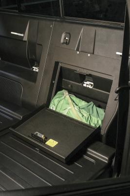 Rear Cubby Cover 05-22 Tacoma Crew Cab Black Tuffy Security Products