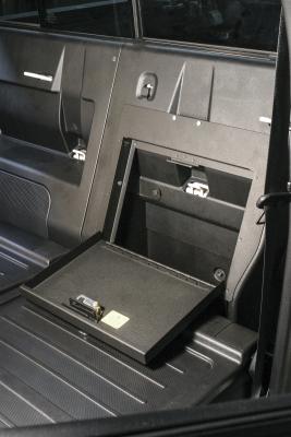 Rear Cubby Cover 05-22 Tacoma Crew Cab Black Tuffy Security Products