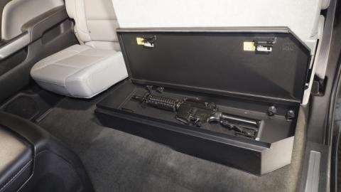 Rear Underseat Lockbox - 07-19 Silverado/Sierra 1500 19 Old Body Style} / 07-19 2500HD/3500HD w/ Crew Cab 60% Length Black Tuffy Security Products
