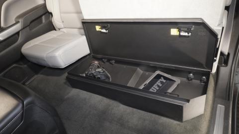 Rear Underseat Lockbox - 07-19 Silverado/Sierra 1500 19 Old Body Style} / 07-19 2500HD/3500HD w/ Crew Cab 60% Length Black Tuffy Security Products