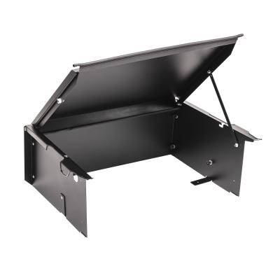 Deluxe Cargo Enclosure - 18-22 Wrangler JL {21-22 Exc. 4XE} w/o OEM Subwoofer Rear Seats Must Be Removed on 2-Door Models Black Tuffy Security Products