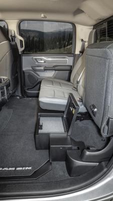 Rear Underseat Lockbox 19-22 Ram 1500 w/ Crew Cab Black Tuffy Security Products