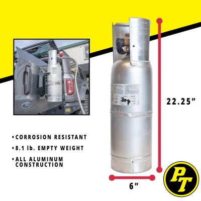 6 LB Aluminum Propane Tank- Worthington with Bracket Power Tank