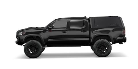Tacoma Truck Bed Cap SmartCapEVOa Adventure Matte Black For 16-23 Toyota Tacoma 6 Foot Standard Bed SmartCap