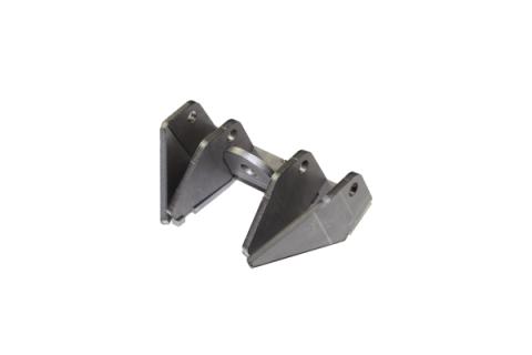 Dual Front Lower Shock Mounts SD60 Bare Steel Motobilt