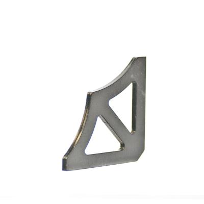 Scalloped Two Hole Gusset 3x3 Inch Steel Motobilt