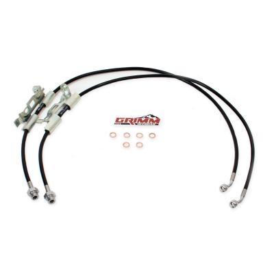 Jeep JL/JT Front Brake Line Kit Black Grimm Offroad