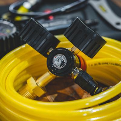 Nitrogen Regulator Kit for Shocks w/ 800 psi Analog Shock Inflator Gauge Power Tank