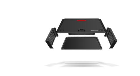 Truck Bed Cap SmartCap EVOd Defender Matte Black For 24-Present Toyota Tacoma 5 Foot Short Bed RSI SmartCap