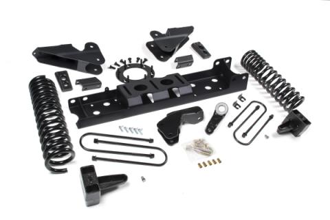 19-24 RAM 3500 4 Inch Radius Arm Bracket Gas 3 Inch Rear Block With Overload Adventure Shocks Zone Offroad
