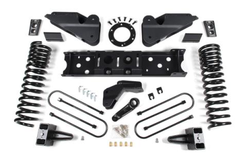 19-24 RAM 3500 4.5 Inch Radius Arm Bracket 2 Inch Rear Block Without Overload Diesel 8-Bolt T-Case Fox Adventure Shocks Zone Offroad