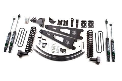 11-14 Ford F-250/F-350 Super Duty 6 Inch Lift Kit Diesel Without Overload With Nitro Shocks Zone Offroad