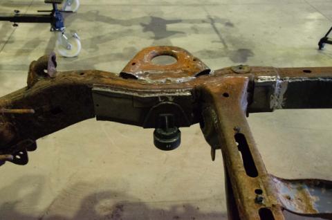 09-18 Dodge Ram 1500 Quad Cab 6.5 Foot Bed 4x4 Over-Axle Frame Section - Left Rust Buster Frameworks