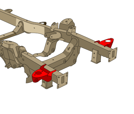 09-18 Dodge Ram 1500 Quad Cab 6.5 Foot Bed 4x4 Core Support Mount - Left Rust Buster Frameworks