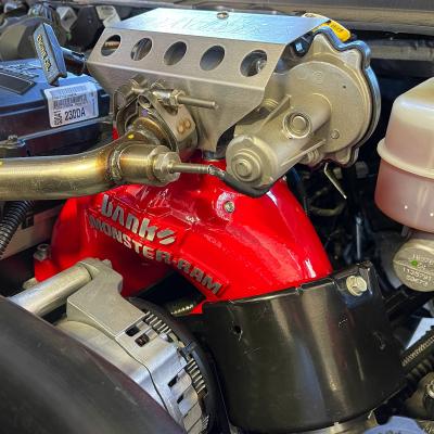 Monster-Ram Intake System for 13-18 Dodge Ram 2500/3500 6.7L Cummins Red Powdercoat Banks Power
