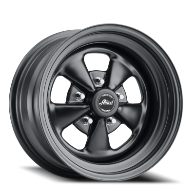 Steel Wheels 14x6 65B Super Spoke Black 5 On 114.3/5 On 120.65 Bolt Pattern -3 Offset Allied Wheels