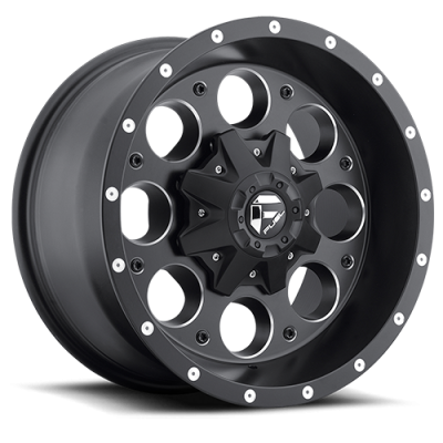 Aluminum Wheels 17X9 Revolver D525 5 On 114.3/5 On 127 Matte Black/Milled 78.1 Bore -12 Offset Fuel Off Road Wheels
