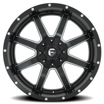 Aluminum Wheels 17X9 Maverick D538 5 On 114.3/5 On 127 Black/Milled 78.1 Bore 1 Offset Fuel Off Road Wheels