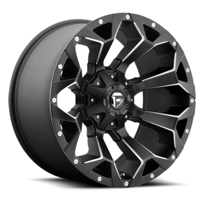 Aluminum Wheels 17X8.5 Assault D546 5 On 108/5 On 127 Matte Black/Milled 71.5 Bore 25 Offset 8 Spoke Fuel Off Road Wheels