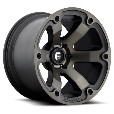 Aluminum Wheels 17X9 Beast D564 5 On 127 Matte Black/Machined Dark Tint 78.1 Bore 1 Offset 6 Spoke Fuel Off Road Wheels