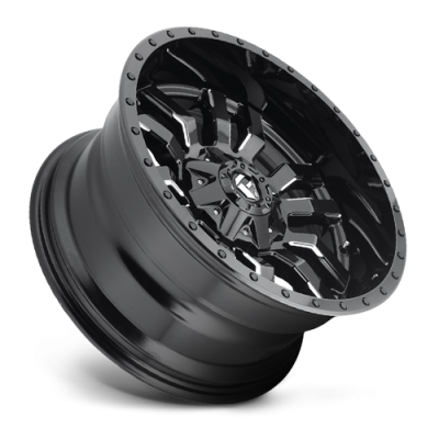 Aluminum Wheels 22X10 Sledge D595 5 On 139.7/5 On 150 Gloss Black Milled 110.1 Bore 10 Offset Fuel Off Road Wheels