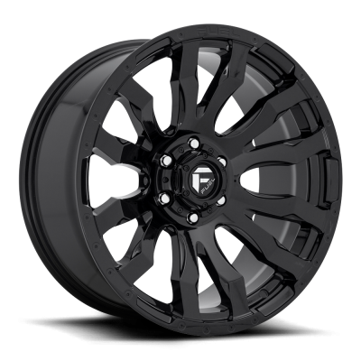 Aluminum Wheels 17X9 Blitz D675 5 On 127 Gloss Black 71.5 Bore 1 Offset Multi Spoke Fuel Off Road Wheels