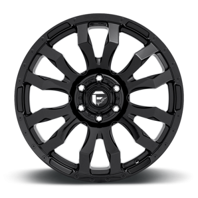Aluminum Wheels 17X9 Blitz D675 5 On 127 Gloss Black 71.5 Bore 1 Offset Multi Spoke Fuel Off Road Wheels