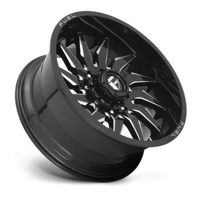 Aluminum Wheels 20X9 Saber D744 5 On 127 Gloss Black Milled 71.5 Bore 1 Offset Fuel Off Road Wheels