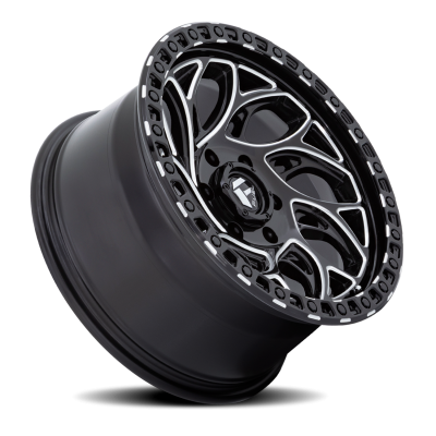 Aluminum Wheels 17X9 Runner OR D840 5 On 127 Gloss Black Milled 71.5 Bore 1 Offset Fuel Off Road Wheels