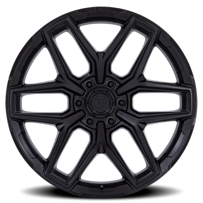 Aluminum Wheels 18X9 Flux 6 FC854MX 6 On 114.3 Blackout 66.06 Bore 20 Offset Fuel Off Road Wheels