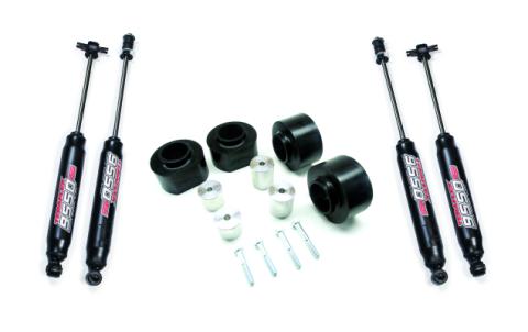 97-06 Jeep Wrangler TJ 2 Inch Performance Spacer Lift Kit &amp; 9550 VSS Twin-Tube Shocks TeraFlex