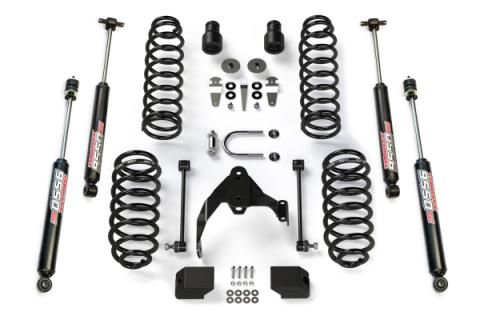 07-18 Wrangler JK 4 Door 2.5 Inch Coil Spring Base Lift Kit &amp; 9550 VSS Twin-Tube Shocks TeraFlex