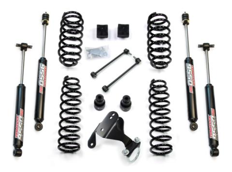 07-18 Wrangler JK 2 Door 2.5 Inch Coil Spring Base Lift Kit &amp; 9550 VSS Twin-Tube Shocks TeraFlex