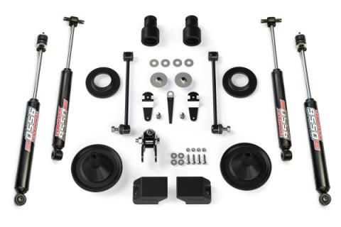 07-18 Wrangler JK 2.5 Inch Performance Spacer Lift Kit &amp; 9550 VSS Twin-Tube TeraFlex