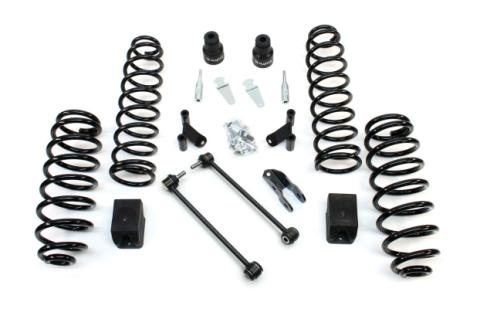 07-18 Wrangler JK 4 Door 2.5 Inch Coil Spring Base Lift Kit &amp; Shock Extensions TeraFlex
