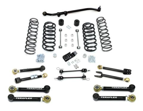 97-06 Jeep Wrangler TJ 3 Inch Suspension System w/ 8 Short Control Arms No Shocks TeraFlex