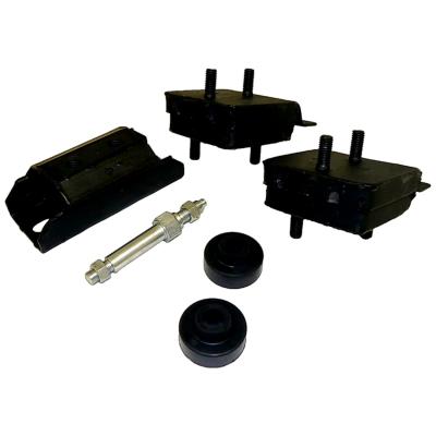 Engine and Transmission Mount Kit for 76-91 Jeep CJs, SJ, J-Series w/ AMC V8 Eng Crown Automotive