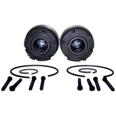 Locking Hub Set for 1974-1991 Jeep SJ, J-Series w/ D44 Front Axle, 19-Spline Hub Crown Automotive