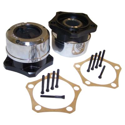 Locking Hub Set for 81-86 CJs w/ 5-Bolt Flange Mounting, w/ 27 Spline Axle Shaft Crown Automotive