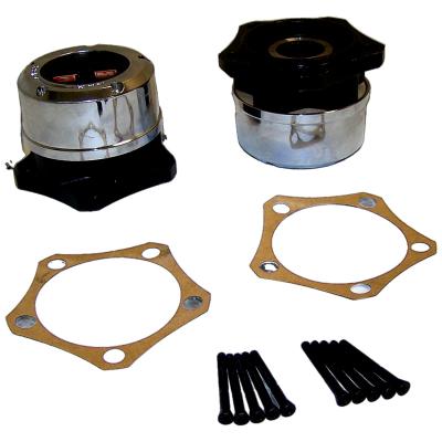 Locking Hub Set for 81-86 CJs w/ 5-Bolt Flange Mounting, w/ 27 Spline Axle Shaft Crown Automotive