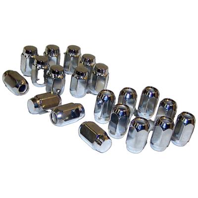 Chrome Wheel Lug Nut Kit for 1977-1986 Jeep CJ-5, CJ-7, CJ-8, Incl. 20 Nuts Crown Automotive