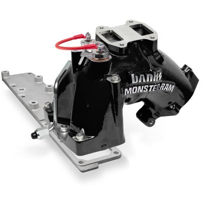 Monster-Ram Intake System for 07.5-12 Dodge Ram 2500/3500 6.7L Cummins Black Powdercoat Banks Power