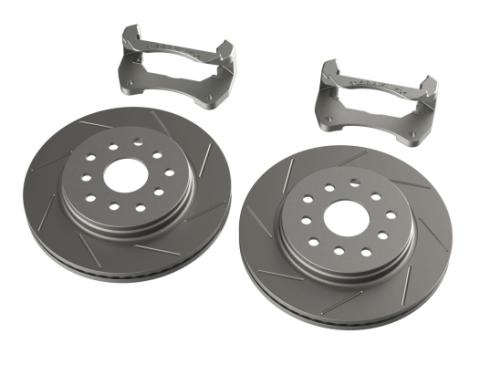 07-18 Wrangler JK Front Performance Big Rotor Kit w/ Slotted Rotors 5x5 Inch &amp; 5x5.5 Inch TeraFlex