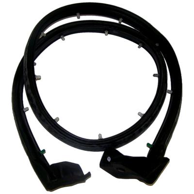 Right Door Weatherstrip for 1997-2006 Jeep TJ Wrangler w/ Half Steel Doors Crown Automotive