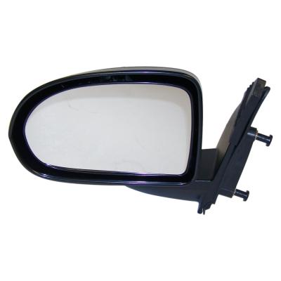 Left Manual, Manual Folding Mirror for 2007-2017 Jeep MK Compass, Black Crown Automotive