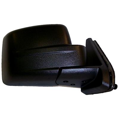 Black ; Right Manual, Manual Folding Mirror for 2007-2014 Jeep MK Patriot Crown Automotive