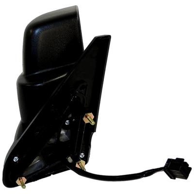 Black ; Right Power, Heated, Manual Folding Mirror for 11-15 Jeep MK Patriot Crown Automotive