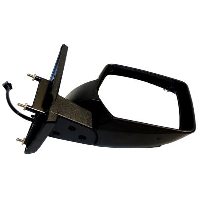 Black ; Right Power, Heated, Manual Folding Mirror for 11-15 Jeep MK Patriot Crown Automotive