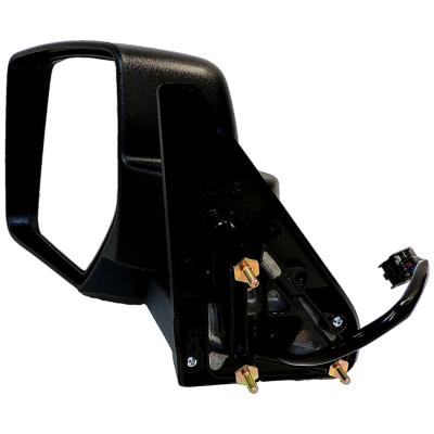 Black ; Left Power, Heated, Manual Folding Mirror for 2011-2015 Jeep MK Patriot Crown Automotive